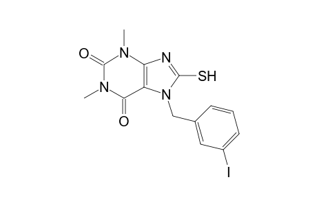 7-(3-iodobenzyl)-1,3-dimethyl-8-sulfanyl-3,7-dihydro-1H-purine-2,6-dione