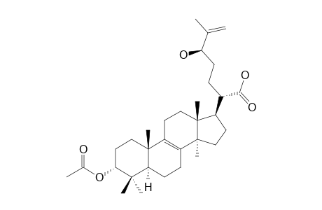 (24R)-3-ALPHA-ACETOXY-24-HYDROXY-5-ALPHA-LANOSTA-8,25-DIEN-21-OIC-ACID;TSUGARIC-ACID-C