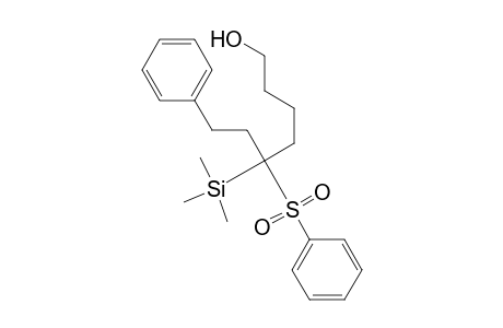 5-(Trimethylsilyl)-5-(phenylsulfonyl)-7-phenylheptanol
