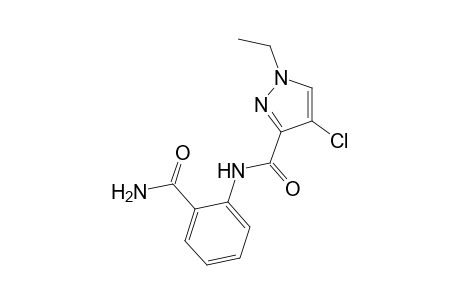 1H-Pyrazole-3-carboxylic acid, 4-chloro-1-ethyl-, (2-carbamoylphenyl)amide