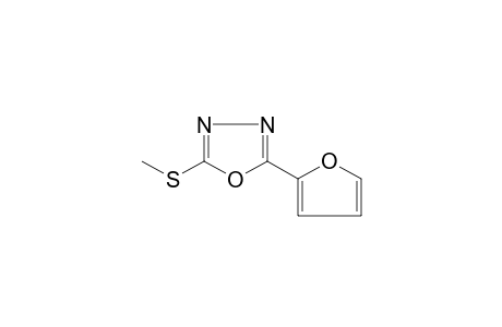 2-(2-furyl)-5-(methylthio)-1,3,4-oxadiazole