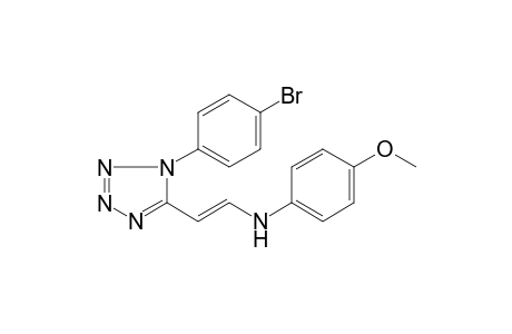 N-((E)-2-[1-(4-Bromophenyl)-1H-tetraazol-5-yl]ethenyl)-4-methoxyaniline