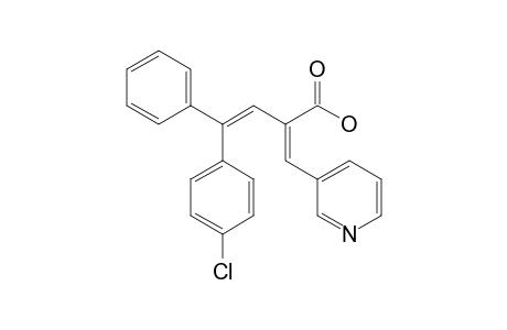 4-Phenyl-4-(4-chlorophenyl)-1-(3-pyridinyl)but-1,3-diene-2-carboxylic acid