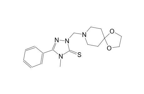 2-(1,4-dioxa-8-azaspiro[4.5]dec-8-ylmethyl)-4-methyl-5-phenyl-2,4-dihydro-3H-1,2,4-triazole-3-thione