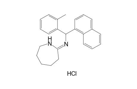 hexahydro-2-{[o-methyl-α-(1-naphthyl)benzyl]imino}-1H-azepine, monohydrochloride