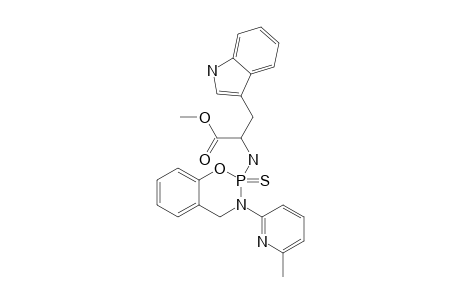 METHYL-3-(1H-3-INDOLYL)-2-[3-(6-METHYL-2-PYRIDYL)-2-THIOXO-3,4-DIHYDRO-2H-1,3,2-LAMBDA(5)-BENZOXAZAPHOSPHININ-2-YL]-AMINOPROPANOATE