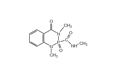 4-oxo-1,2,3,4-tetrahydro-N,1,3-trimethyl-1,3,2-benzodiazaphosphorine-2-carboxamide, 2-oxide