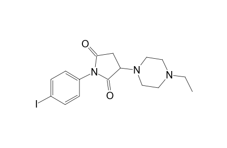 3-(4-Ethyl-1-piperazinyl)-1-(4-iodophenyl)pyrrolidine-2,5-dione