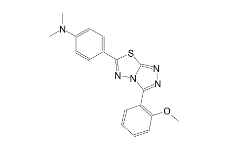 4-[3-(2-methoxyphenyl)[1,2,4]triazolo[3,4-b][1,3,4]thiadiazol-6-yl]-N,N-dimethylaniline