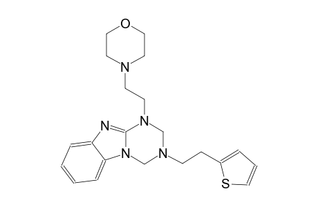 [1,3,5]triazino[1,2-a]benzimidazole, 1,2,3,4-tetrahydro-1-[2-(4-morpholinyl)ethyl]-3-[2-(2-thienyl)ethyl]-
