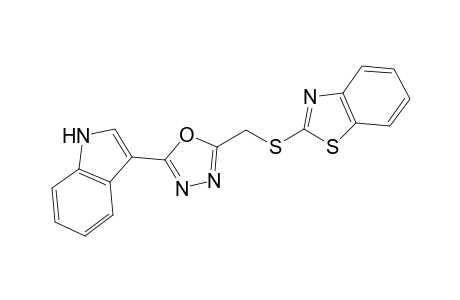 2-[5-(1H-Indol-3-yl)-[1,3,4]oxadiazol-2-ylmethylsulfanyl]-benzothiazole