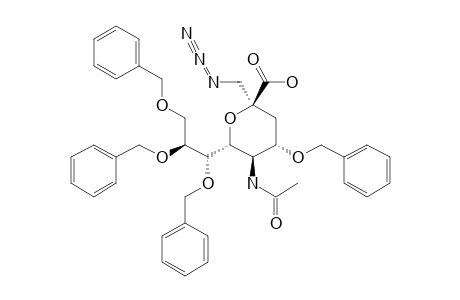 5-ACETAMIDO-2,6-ANHYDRO-2-C-(AZIDOMETHYL)-4,7,8,9-TETRA-O-BENZYL-3,5-DIDESOXY-D-ERYTHRO-L-MANNO-NONONIC-ACID