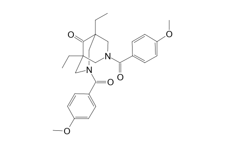 1,5-Diethyl-3,7-bis(4-methoxybenzoyl)-3,7-diazabicyclo[3.3.1]nonan-9-one