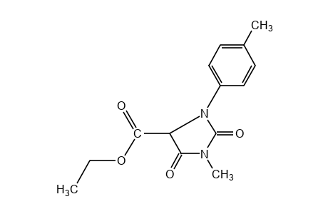 2,5-dioxo-1-methyl-3-p-tolyl-4-imidazolidinecarboxylic acid, ethyl ester