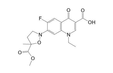 1-Ethyl-6-fluoro-7-(5-methoxycarbonyl-5-methyl-isoxazolidin-2-yl)-4-oxo-1,4-dihydro-quinoline-3-carboxylic acid