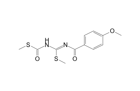 1-Methoxy-4-([((Z)-(methylsulfanyl)([(methylsulfanyl)carbonyl]amino)methylidene)amino]carbonyl)benzene