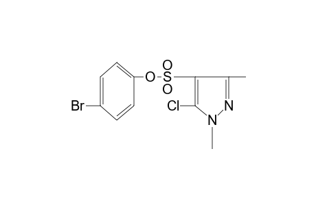 5-chloro-1,3-dimethylpyrazole-4-sulfonic acid, p-bromophenyl ester