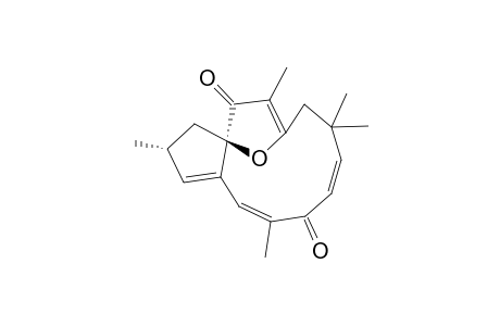 2,3,7,8-Tetrahydro-2,5,8,8,12-pentamethyl-3alpha, 6-epoxy-3alphah-cyclopentacyclododecin-4,11-dione