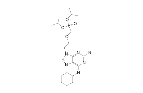 Diisopropyl{2-[(6-cyclohexylamino)-2-amino-9H-purine-9-yl]ethoxy}methyl-phosphonate