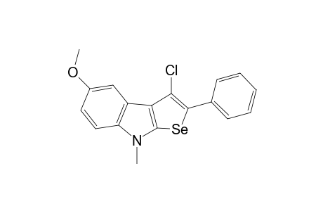 3-Chloro-5-methoxy-8-methyl-2-phenyl-8H-selenopheno[2,3-b]indole