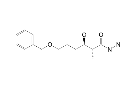 (2R,3R)-6-Benzyloxy-3-hydroxy-2-methylhexanoic acid hydrazide