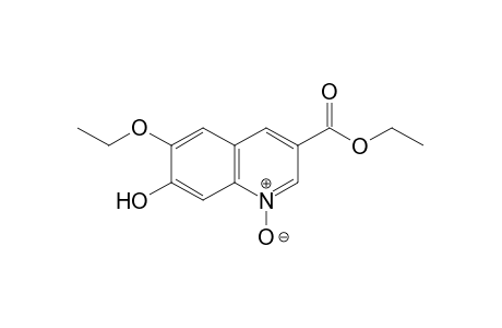 6-ethoxy-7-hydroxy-3-quinolinecarboxylic acid, ethyl ester, 1-oxide
