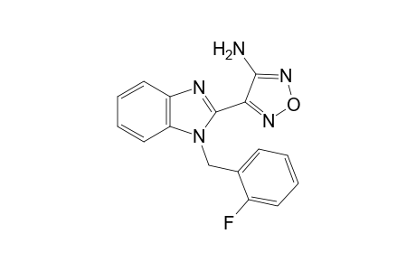 4-[1-(2-fluorobenzyl)-1H-benzimidazol-2-yl]-1,2,5-oxadiazol-3-amine