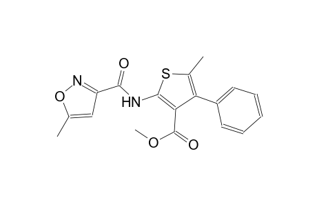 methyl 5-methyl-2-{[(5-methyl-3-isoxazolyl)carbonyl]amino}-4-phenyl-3-thiophenecarboxylate