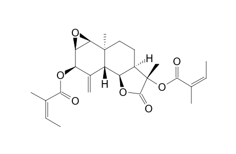 3-BETA,11-ALPHA-DIANGELOYLOXY-1-BETA,2-BETA-EPOXY-5-BETA-H,6-ALPHA-H,7-ALPHA-H,10-ALPHA-ME-EUDESM-4-(15)-EN-6,12-OLIDE