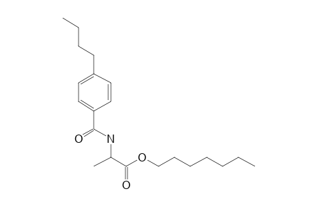 D-Alanine, N-(4-butylbenzoyl)-, heptyl ester