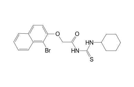 N-{[(1-bromo-2-naphthyl)oxy]acetyl}-N'-cyclohexylthiourea