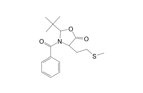 5-Oxazolidinone, 3-benzoyl-2-(1,1-dimethylethyl)-4-[2-(methylthio)ethyl]-, (2S-cis)-