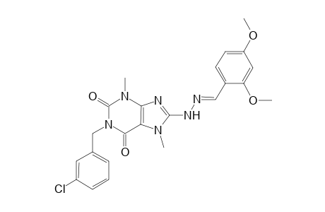 2,4-dimethoxybenzaldehyde [1-(3-chlorobenzyl)-3,7-dimethyl-2,6-dioxo-2,3,6,7-tetrahydro-1H-purin-8-yl]hydrazone