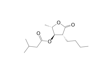 (3R,4R,5S)-3-Butyl-4-isovaleryloxy-5-methyltetrahydrofuran-2-one [(+)-Blastmycinone]