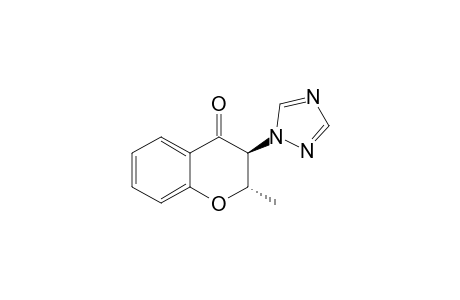 trans-2,3-Dihydro-3-(1H-1,2,4-triazol-1-yl)-2-methyl-4H-1-benzopyran-4-one