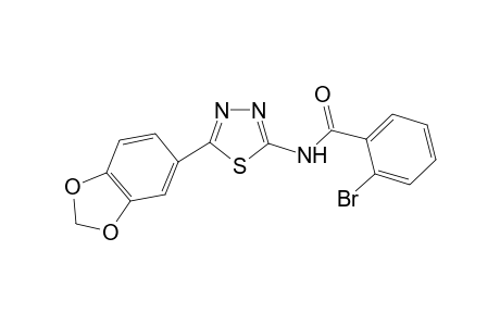 N-[5-(1,3-benzodioxol-5-yl)-1,3,4-thiadiazol-2-yl]-2-bromanyl-benzamide