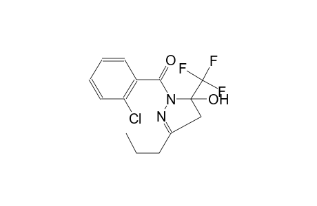 1-(2-chlorobenzoyl)-3-propyl-5-(trifluoromethyl)-4,5-dihydro-1H-pyrazol-5-ol