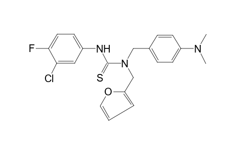 thiourea, N'-(3-chloro-4-fluorophenyl)-N-[[4-(dimethylamino)phenyl]methyl]-N-(2-furanylmethyl)-
