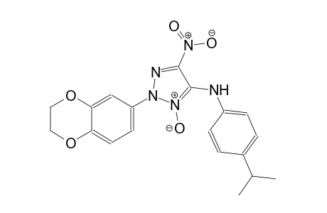 2-(2,3-dihydro-1,4-benzodioxin-6-yl)-N-(4-isopropylphenyl)-5-nitro-2H-1,2,3-triazol-4-amine 3-oxide