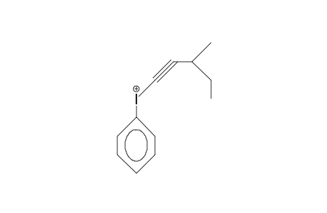 (3-Methyl-1-pentynyl)-phenyl-iodonium cation