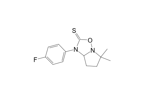 Pyrrolo[1,2-b][1,2,4]oxadiazole-2(1H)-thione, 1-(4-fluorophenyl)tetrahydro-5,5-dimethyl-