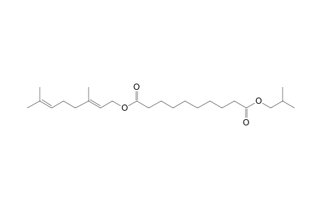 Sebacic acid, geranyl isobutyl ester