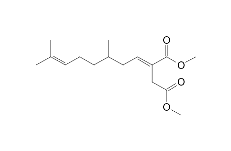 (E)-Dimethyl 2-(3,7-dimethyloct-6-en-1-ylidene)succinate