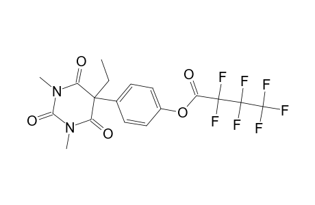 Butanoic acid, 2,2,3,3,4,4,4-heptafluoro-, 4-(5-ethylhexahydro-1,3-dimethyl-2,4,6-trioxo-5-pyrimidinyl)phenyl ester
