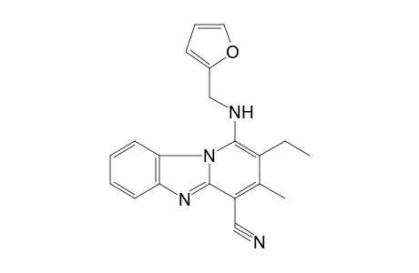 2-Ethyl-1-[(2-furylmethyl)amino]-3-methylpyrido[1,2-a]benzimidazole-4-carbonitrile