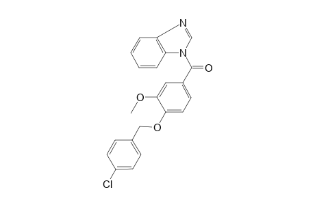 1-(4-[(4-Chlorobenzyl)oxy]-3-methoxybenzoyl)-1H-benzimidazole
