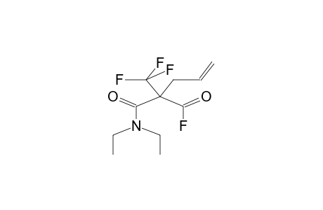 TRIFLUOROMETHYL(ALLYL)MALONIC ACID, MONOFLUOROANHYDRIDE, N,N-DIETHYLAMIDE