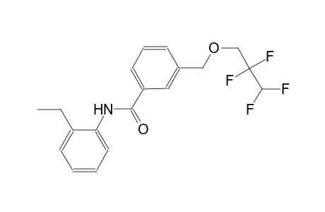 N-(2-ethylphenyl)-3-[(2,2,3,3-tetrafluoropropoxy)methyl]benzamide