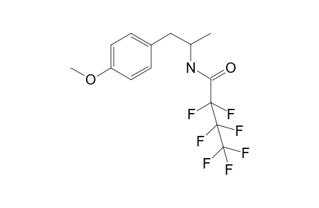 (.+/-.)-p-methoxyamphetamine, N-heptafluorobutyryl-