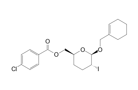 ((2S*,5R*,6R*)-6-(cyclohexenylmethoxy)-5-iodo-tetrahydro-2H-pyran-2-yl)methyl 4-chlorobenzoate